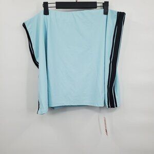 Adore Me Hi Rise Ace Mini Skirt Skort Women Size Plus 2XL NWT Under Short Blue